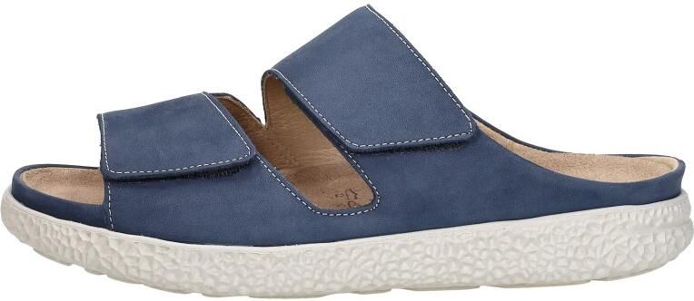 Hartjes 122.1221 20 48.00 H Slippers Blauw Nubuck Dames Breedtemaat H 100% Chroomvrij Blauw - Foto 8