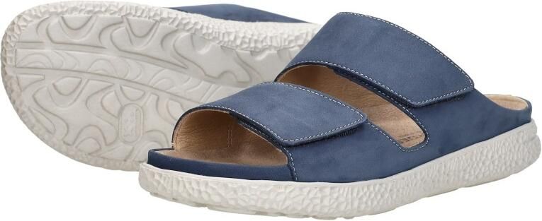 Hartjes 122.1221 20 48.00 H Slippers Blauw Nubuck Dames Breedtemaat H 100% Chroomvrij Blauw - Foto 10