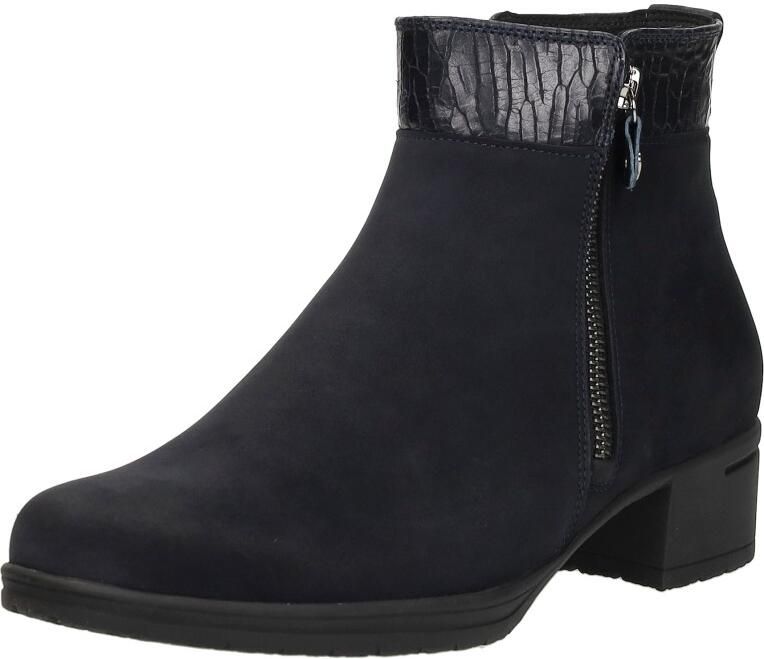 Hartjes 172.0247 24 47.47 Enkellaarzen Blauw Nubuck Dames Breedtemaat H Blauw - Foto 3