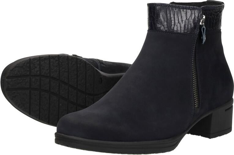 Hartjes 172.0247 24 47.47 Enkellaarzen Blauw Nubuck Dames Breedtemaat H Blauw - Foto 4