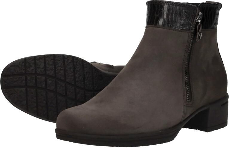 Hartjes 172.0247 24 41.77 Veterschoenen Grijs Nubuck Dames Breedtemaat H Grijs - Foto 10