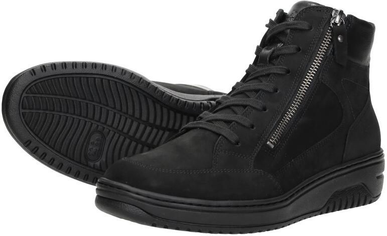 Hartjes 172.1708 21~~~~~~~~~~~~~~~~~~~ Hoge sneakersVeterlaarzenDames veterschoenenDames sneakersHalf-hoge schoenen Zwart - Foto 4