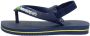 Havaianas Baby Brasil Logo II teenslippers met hielbandje blauw Rubber 22 - Thumbnail 5
