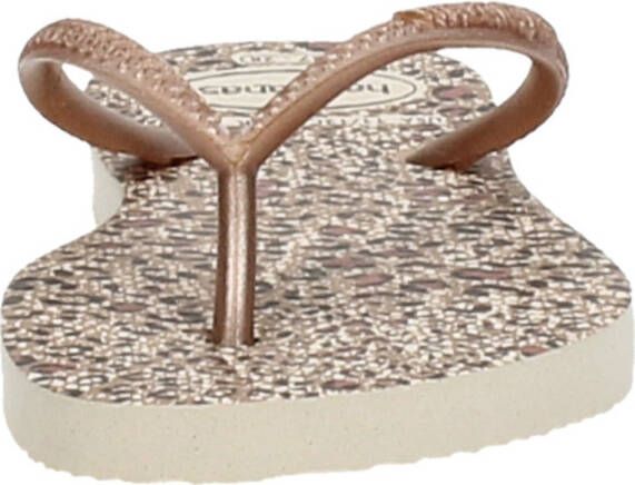 Havaianas Kids Slim Animals teenslippers roségoud panterprint - Foto 5
