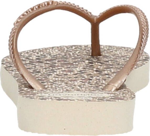 Havaianas Kids Slim Animals teenslippers roségoud panterprint - Foto 4