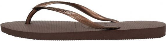 Havaianas Slim Dames Slippers Dark Brown Metal Acoused - Foto 6