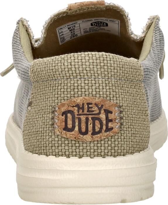 HEYDUDE Instappers Wally Braided Flannel HD40003-1YF Grijs - Foto 10