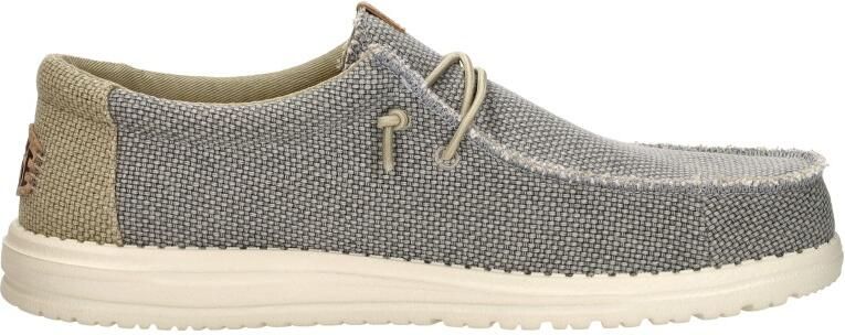 HEYDUDE Instappers 40003 WALLY BRAIDED-1YF FLANNEL GREY OLIVE GREY