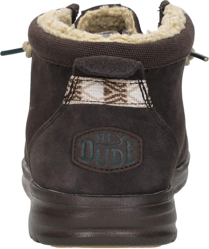 HEYDUDE Wally Mid GripR Warmth Heren Instappers Mole Brown