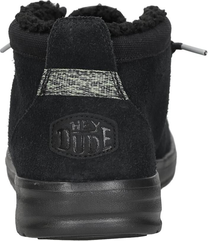 HEYDUDE Wally Mid Gripr Warmth Heren Schoenen Zwart Maat: 42 Suède Foot Locker - Foto 4