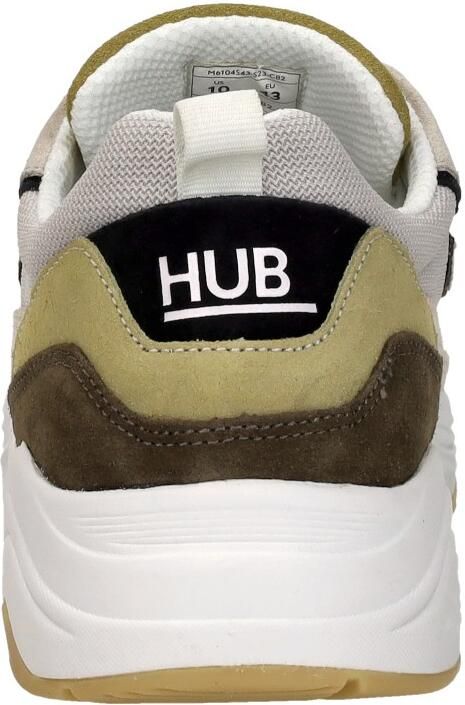 Hub Glide light bone white dark olive Suede Heren - Foto 5