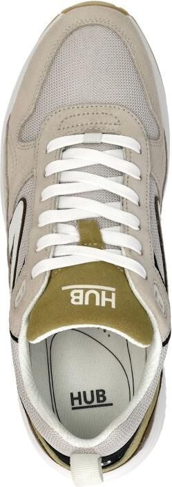 Hub Glide light bone white dark olive Suede Heren - Foto 8