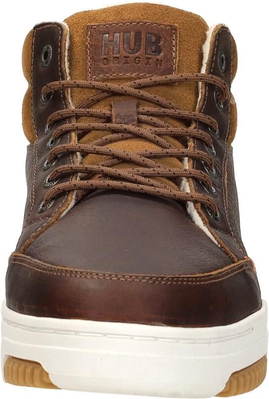 Hub Mark 2.1 Sneakers Heren Leren Sneaker Cognac - Foto 4