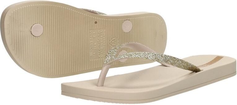 Ipanema Anatomic Lolita teenslippers met glitters beige goud Meisjes Rubber 25 26 - Foto 7