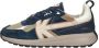 Kaotiko Vancoouver Artisan Sneakers Laag blauw - Thumbnail 2