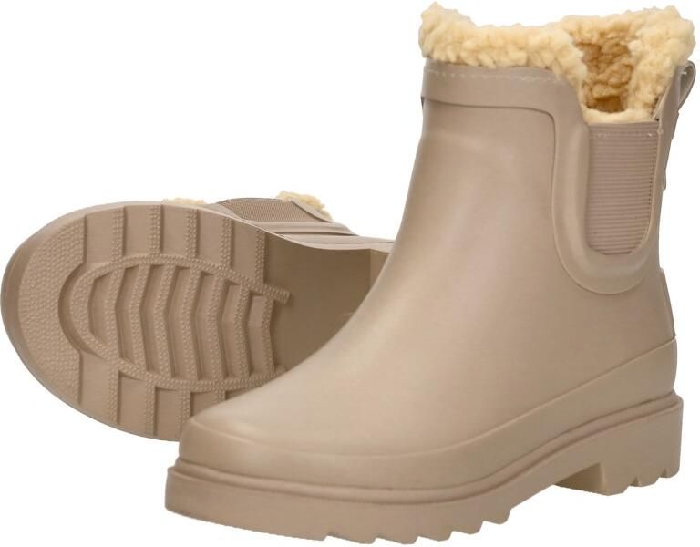 KEQ Chelsea Rainboots Fur Kinderlaarzen beige - Foto 4