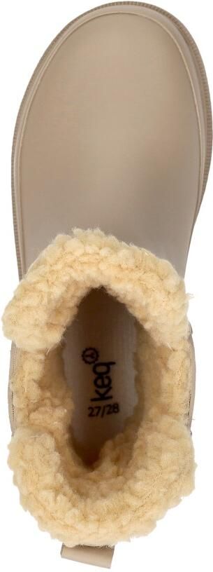 KEQ Chelsea Rainboots Fur Kinderlaarzen beige - Foto 7