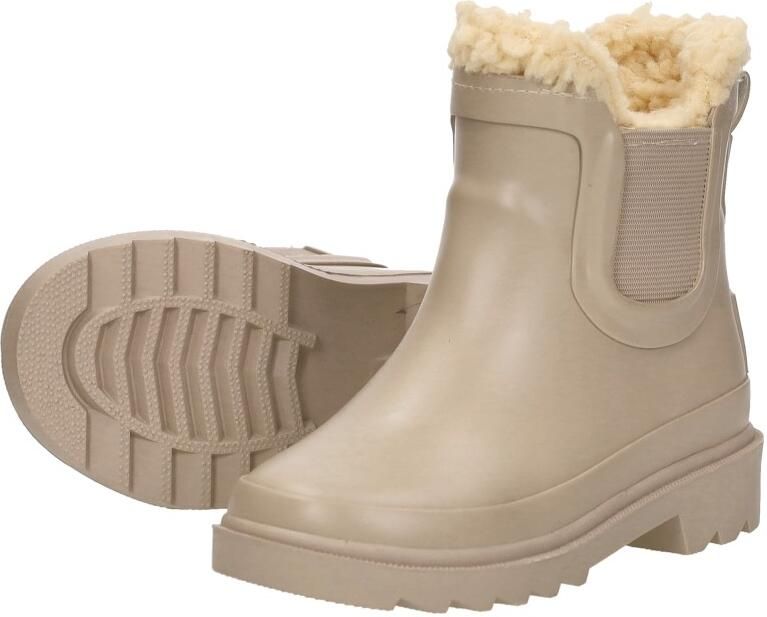 KEQ Chelsea Rainboots Fur Kinderlaarzen Beige - Foto 6