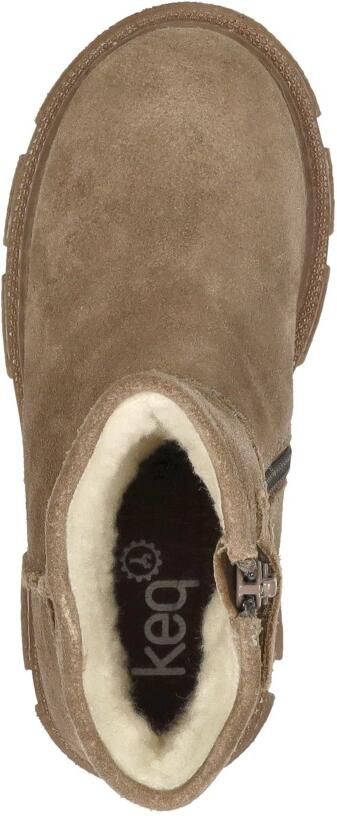 KEQ Enkellaarsjes taupe - Foto 7