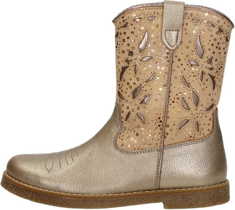 KEQ Enkellaarsjes Goudkleur