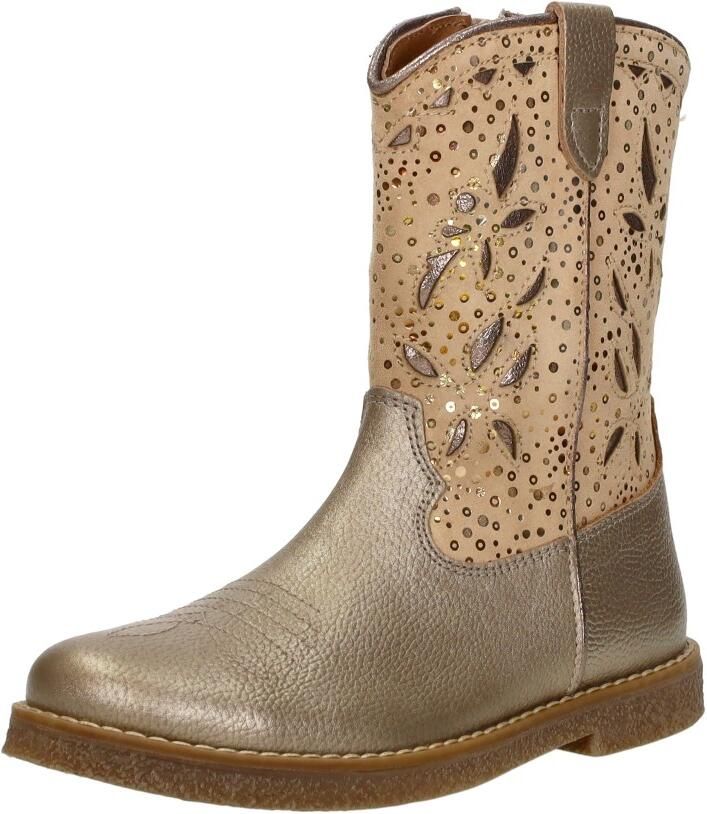 KEQ Enkellaarsjes goudkleur