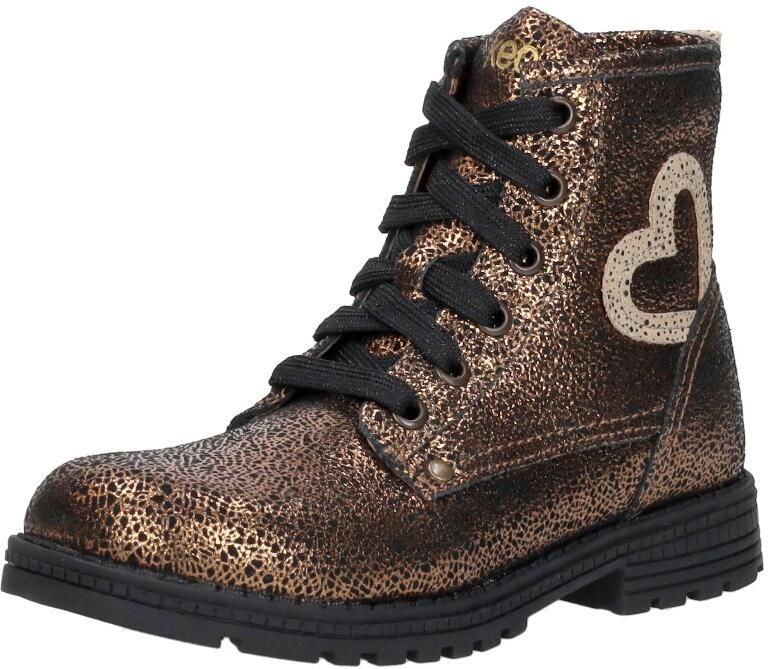 KEQ Veterschoen hoog Veterschoen hoog Brons - Foto 2