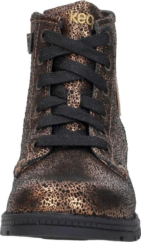 KEQ Veterschoen hoog Veterschoen hoog Brons - Foto 4