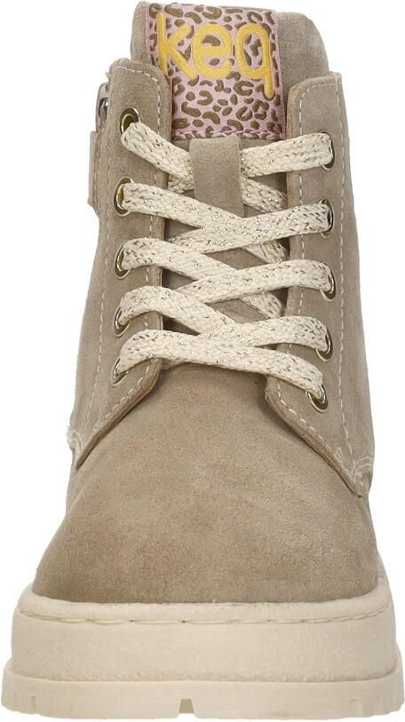 KEQ Veterschoen hoog Veterschoen hoog beige - Foto 5