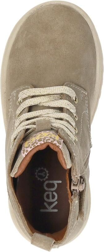 KEQ Veterschoen hoog Veterschoen hoog beige - Foto 7