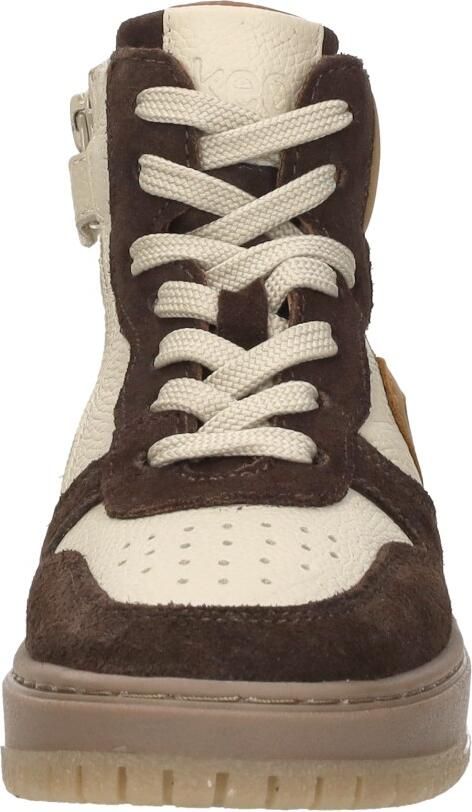 KEQ Veterschoenen Hoog Veterschoenen Hoog Donkerbruin - Foto 4