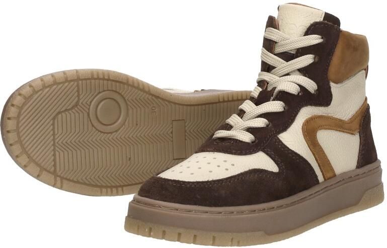 KEQ Veterschoenen Hoog Veterschoenen Hoog Donkerbruin - Foto 5