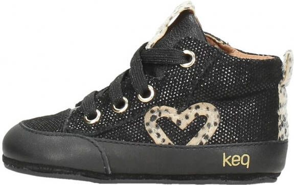 KEQ Meisjes Baby schoentjes Meisjes Baby schoentjes Zwart - Foto 2