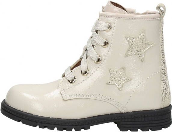 KEQ Veterschoen hoog Veterschoen hoog gebroken wit