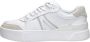 Lacoste Logo Sneaker Mat Leer Zijlabel In reliëf Vetersluiting White Dames - Thumbnail 2