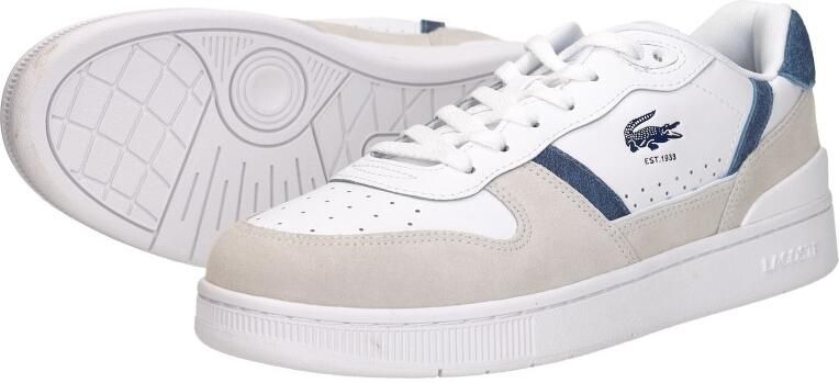 Lacoste T-CLIP SET 126 5 SMA WHT DK BLU Heren Sneakers wit-donkerblauw - Foto 6