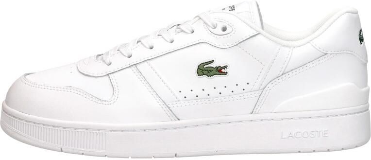 Lacoste T-clip Heren Schoenen Wit Maat: 42.5 Leer Foot Locker - Foto 6