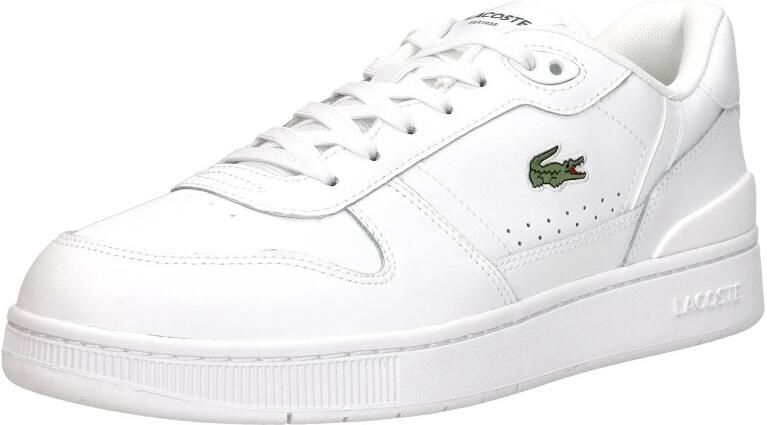 Lacoste T-clip Heren Schoenen Wit Maat: 42.5 Leer Foot Locker - Foto 9