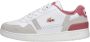 Lacoste Logo Sneaker Mat Leer Label Ingedrukt Vetersluiting White Dames - Thumbnail 10