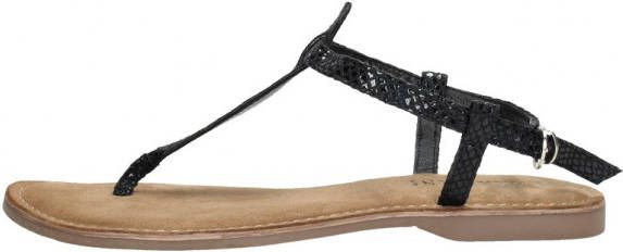 Lazamani 75.611 leren sandalen met slangenprint zwart - Foto 9