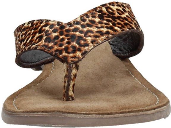 Lazamani Dames slippers Teenslippers cognac - Foto 4