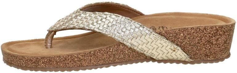 Laza i Leia Tjoe Wedge Slippers Goud - Foto 6