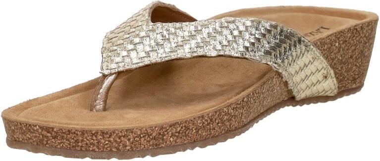 Laza i Leia Tjoe Wedge Slippers Goud - Foto 10