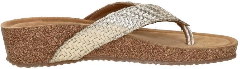 Laza i Leia Tjoe Wedge Slippers Goud - Foto 12