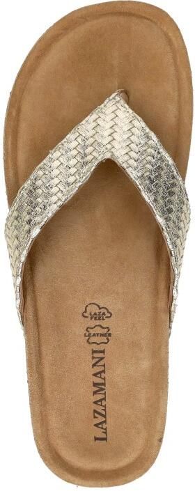 Laza i Leia Tjoe Wedge Slippers Goud - Foto 11
