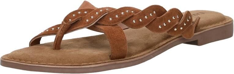 Lazamani Lena Dames Slippers Suede Tan - Foto 6