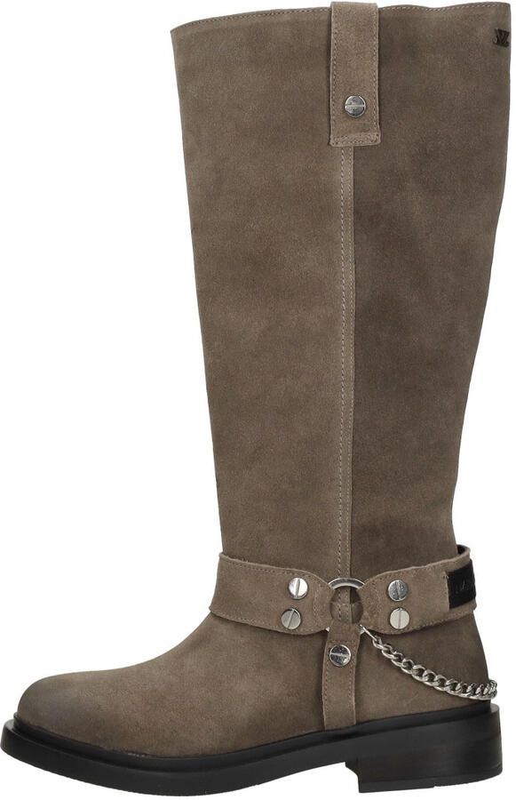 Lazamani Leslie Dames Laarzen Suede Taupe