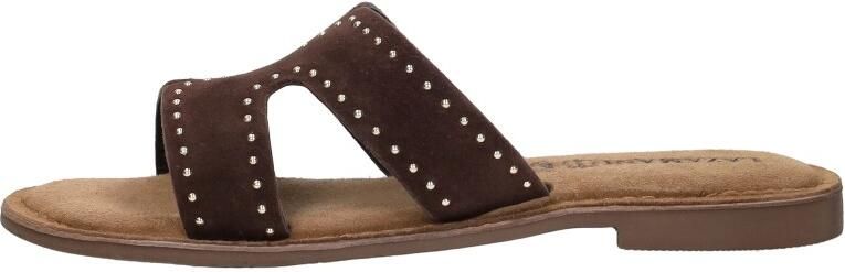 Laza i Lina Small Studs Slippers Bruin - Foto 3