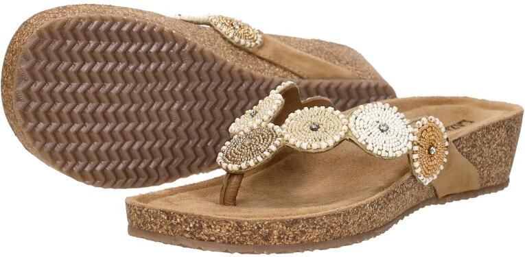 Toni Pons Mare Dames Teenslippers Suede Beige - Foto 10