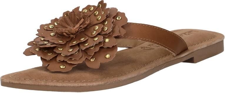 Lazamani Kira Dames Teenslippers Leer Tan - Foto 10