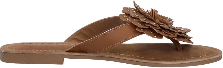 Lazamani Kira Dames Teenslippers Leer Tan - Foto 12